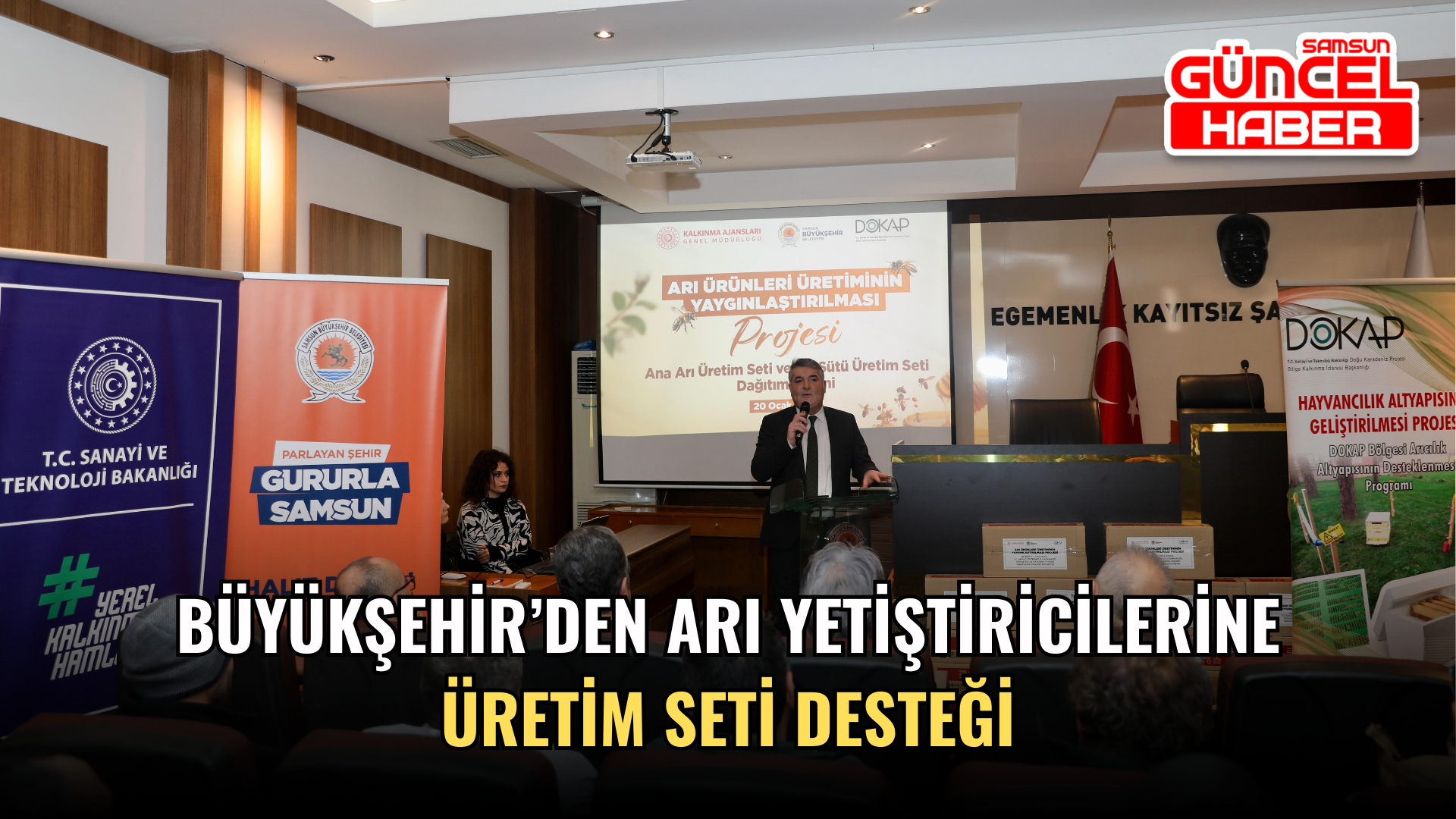 BÜYÜKŞEHİR’DEN ARI YETİŞTİRİCİLERİNE ÜRETİM SETİ DESTEĞİ