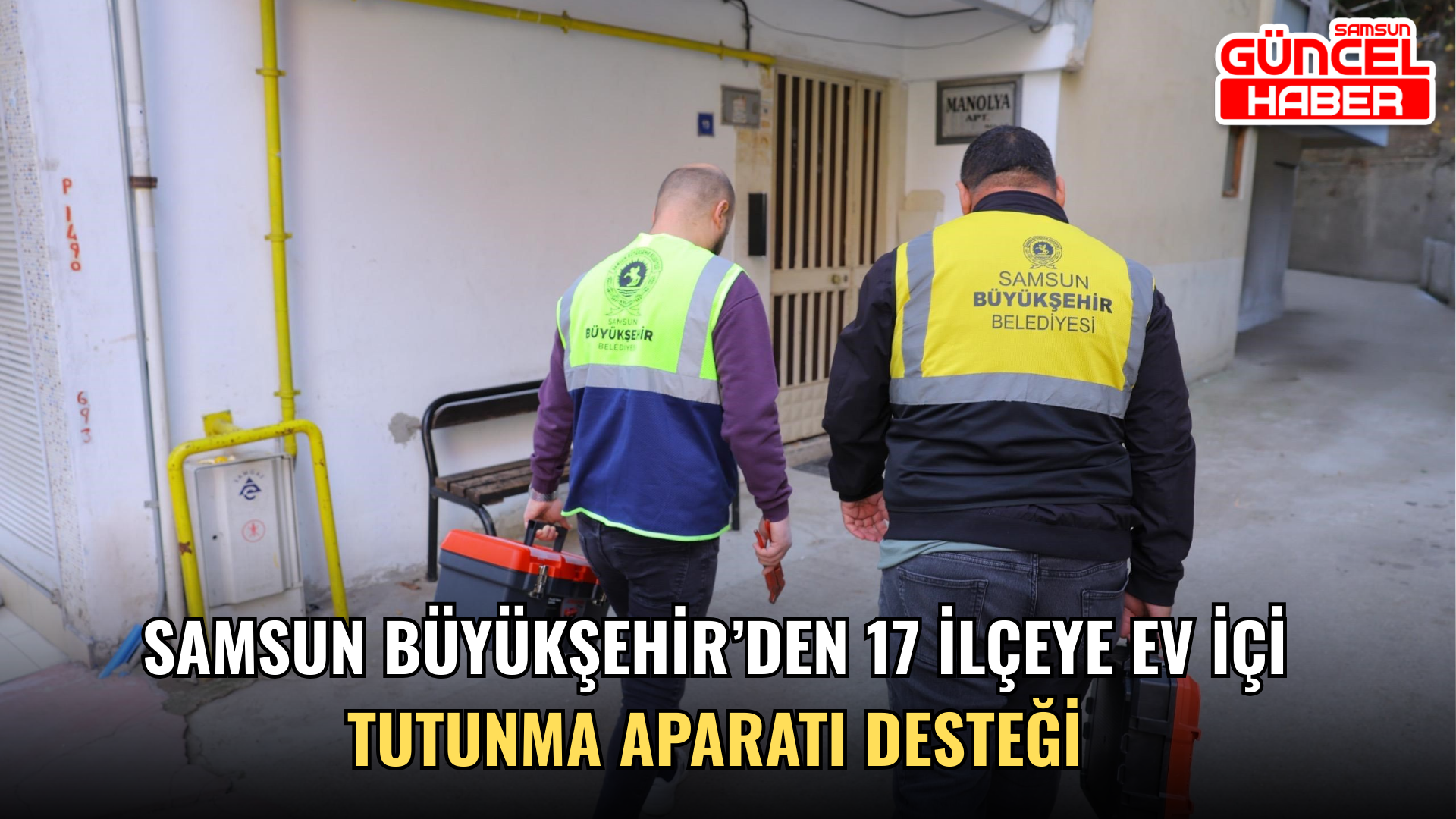 Samsun Büyükşehir’den 17 ilçeye ev içi tutunma aparatı desteği