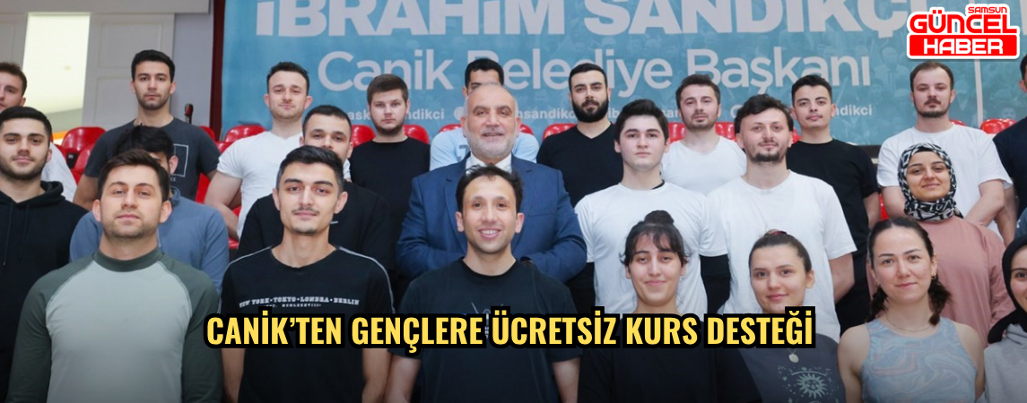 Canik’ten gençlere ücretsiz kurs desteği