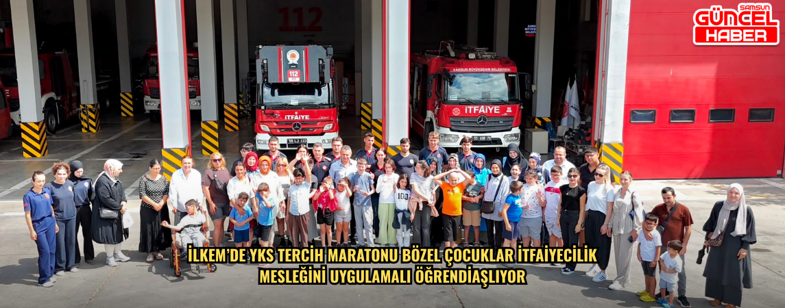 Özel çocuklar itfaiyecilik mesleğini uygulamalı öğrendi
