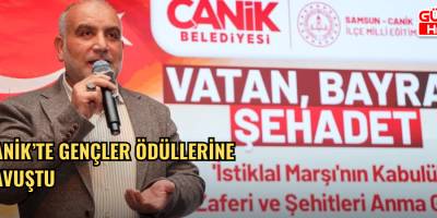 Canik’te Gençler Ödüllerine Kavuştu