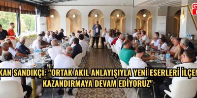 Başkan Sandıkçı: "Ortak akıl anlayışıyla yeni eserleri ilçemize kazandırmaya devam ediyoruz"